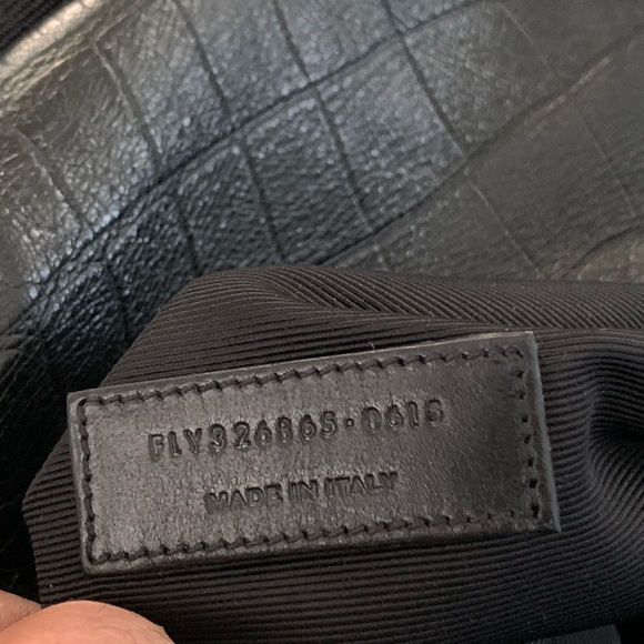 CITY BACKPACK IN CROCODILE-EMBOSSED LEATHER black - Picture 12 of 12